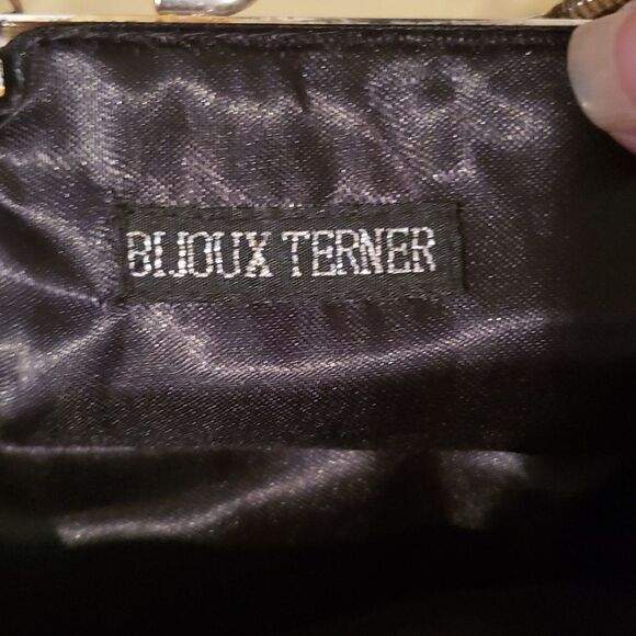 Bijoux Terner Black Sequin Designer Evening Purse - Picture 4 of 9